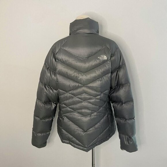 Grey The North Face Puffer Jacket - Picture 3 of 5